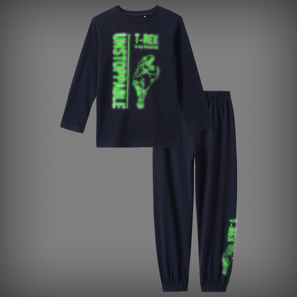 Jungen Schlafanzug mit leuchtendem Print