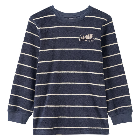 Badstof pyjama voor jongens met strepen