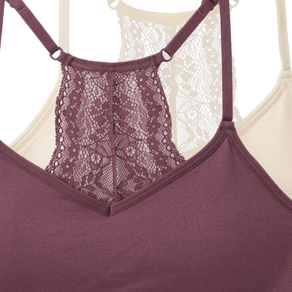 2 Mädchen Bustiers mit Spitze