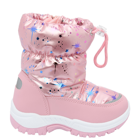 Mädchen Winterstiefel im Metallic-Look