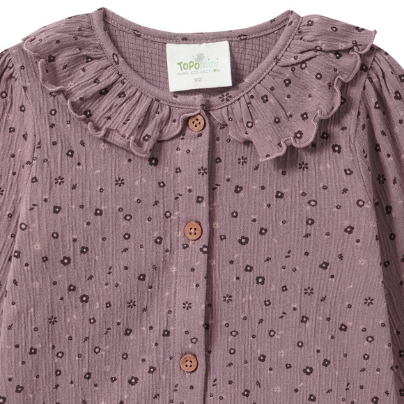 Blouse voor baby’s met bloemenprint