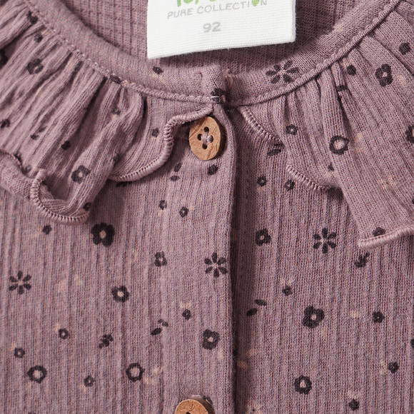 Blouse voor baby’s met bloemenprint