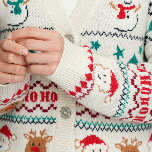 Dames' kerstvest in Noorse stijl