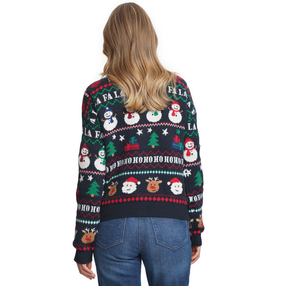 Dames kerstvest in Noorse stijl