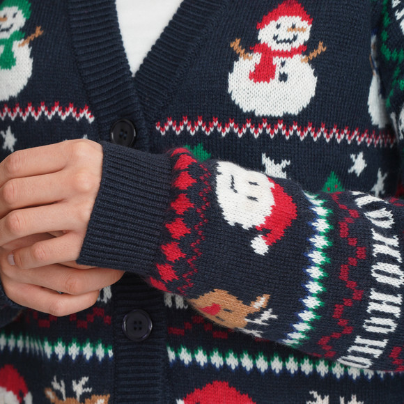 Dames kerstvest in Noorse stijl