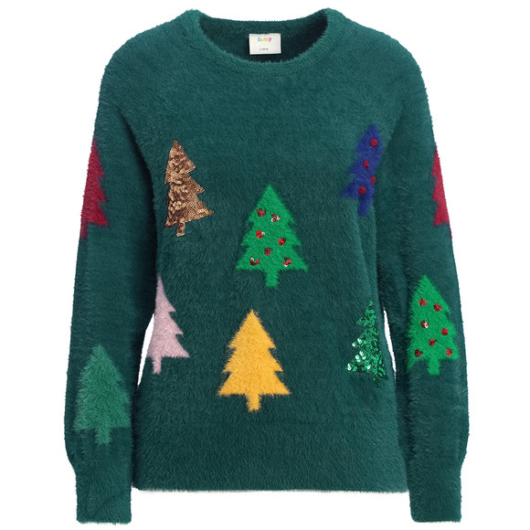 Dames kersttrui gemaakt van verengaren