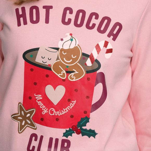 Dames kersttrui met print