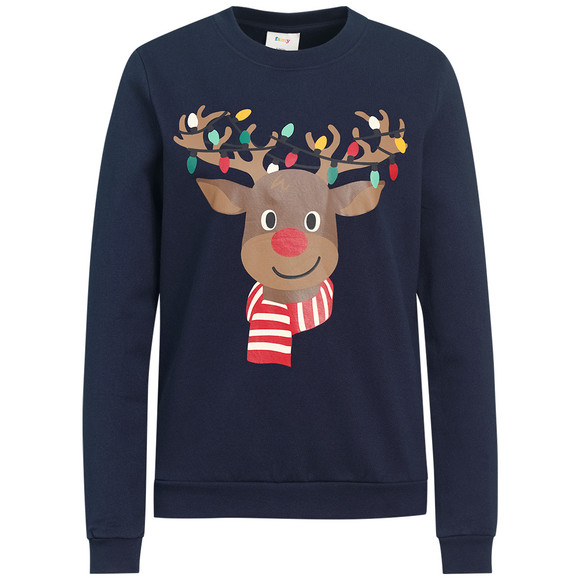 Dames kersttrui met print