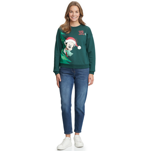 Micky Maus Weihnachtssweatshirt mit Print