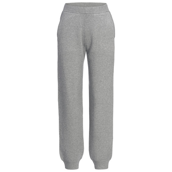 Damen Loungewear-Strickhose in Uni grau