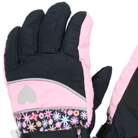 Mädchen Handschuhe mit Blumen-Muster