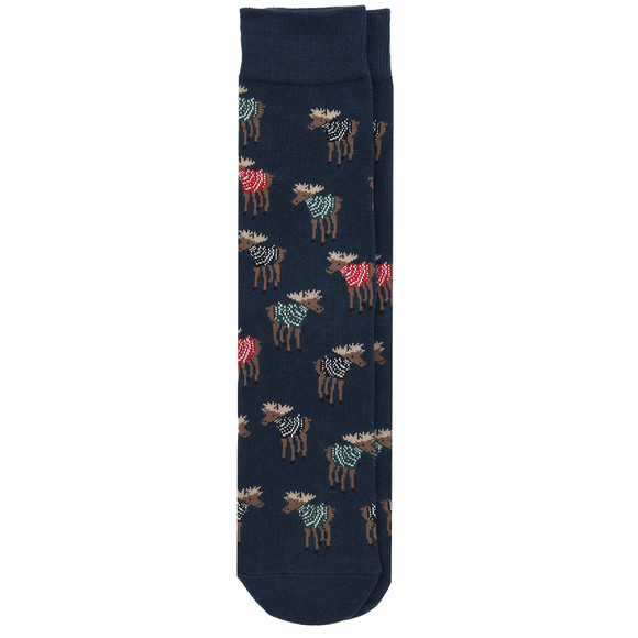 1 Paar Herren Socken mit Allover-Muster