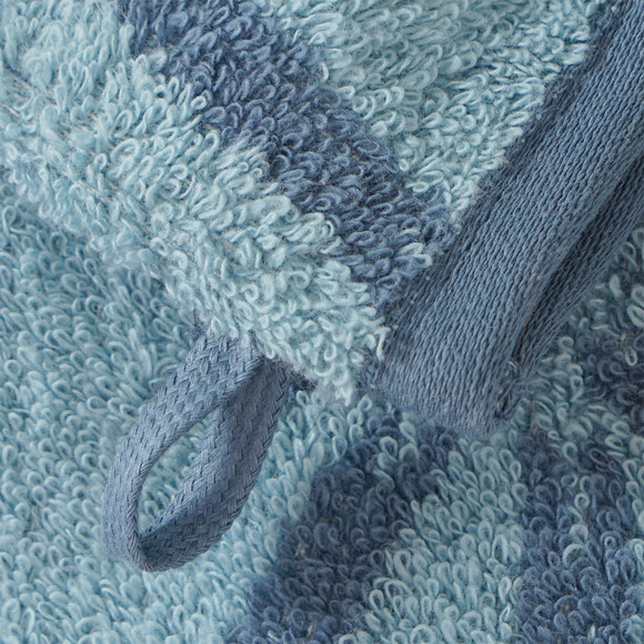 Washandschoen met strikpatroon