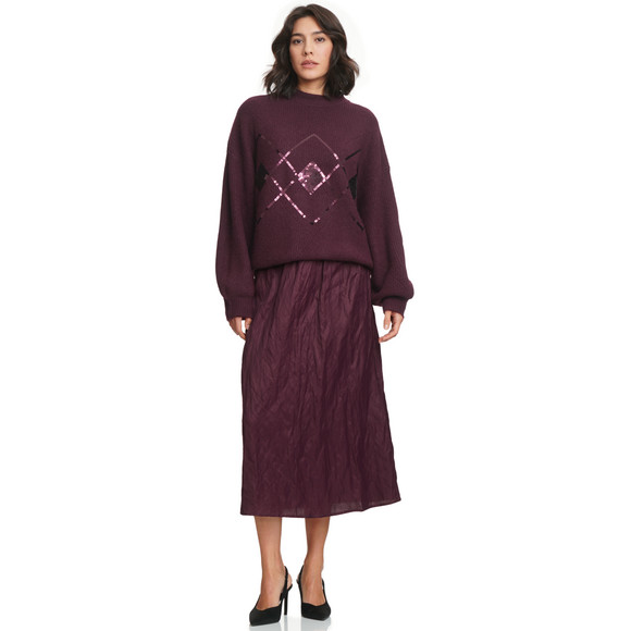 Gebreide trui met pailletten Dames