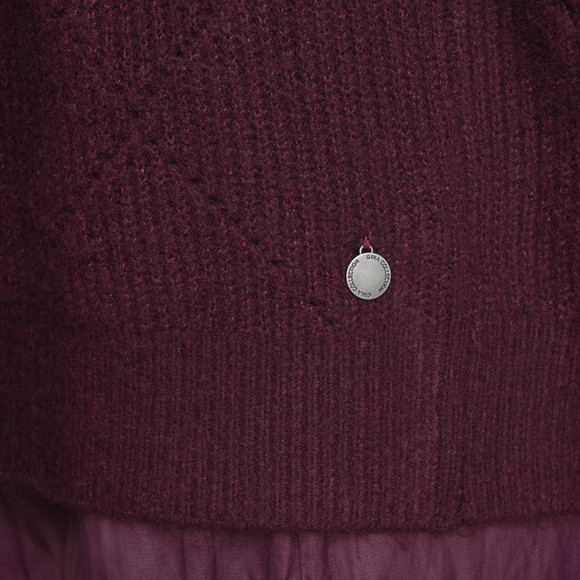 Gebreide trui met pailletten Dames