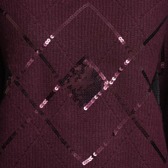 Gebreide trui met pailletten Dames