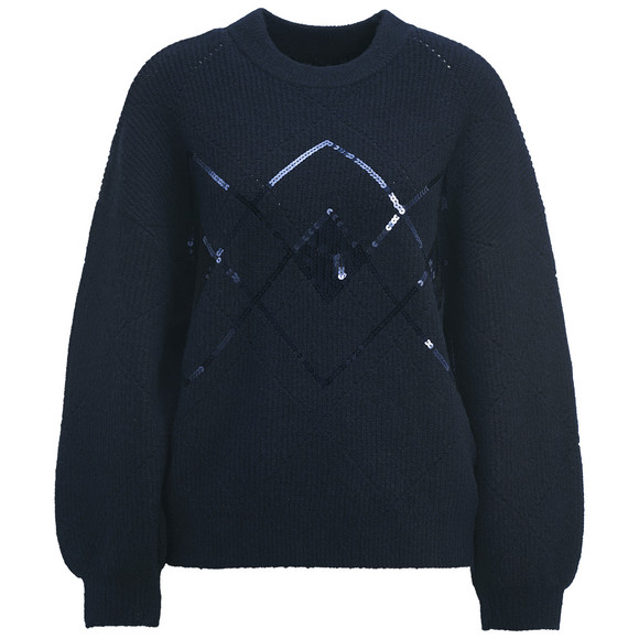 Gebreide trui met pailletten Dames