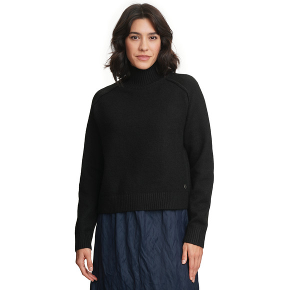 Damen Strickpullover mit Stehkragen
