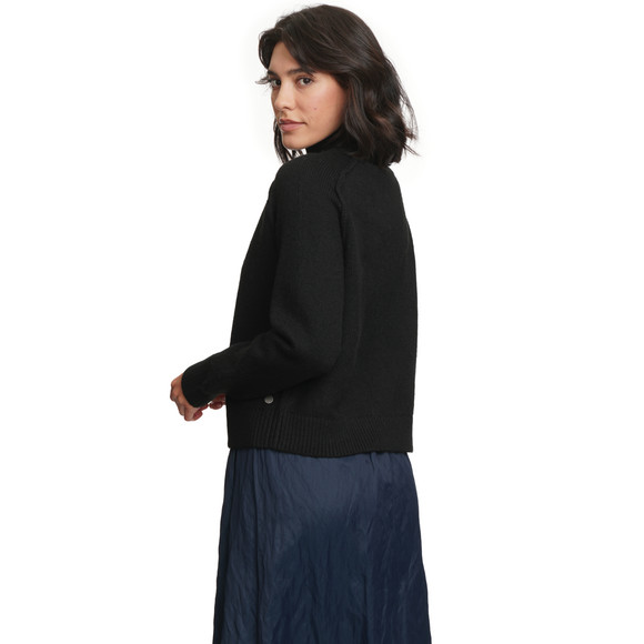 Damen Strickpullover mit Stehkragen