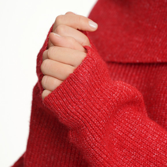 Damen Strickpullover in Rippstrick