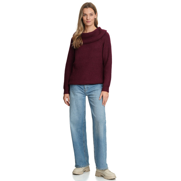 Damen Strickpullover in Rippstrick