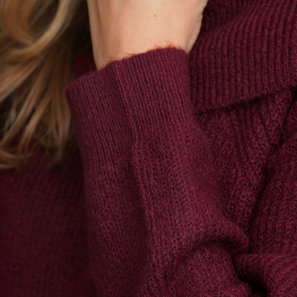 Damen Strickpullover in Rippstrick