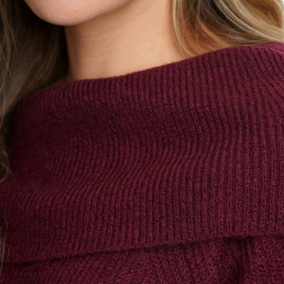 Damen Strickpullover in Rippstrick
