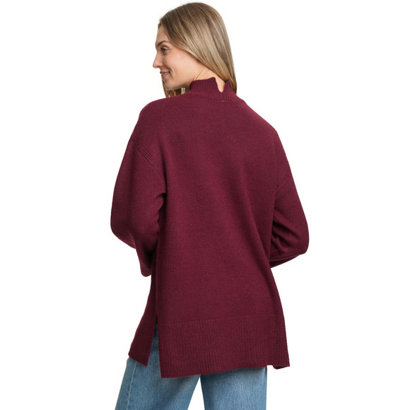 Damen Strickpullover mit Stehkragen