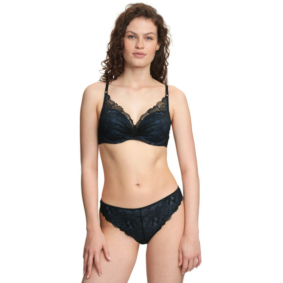 Damen String mit floraler Spitze
