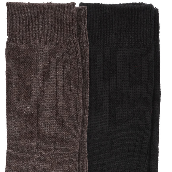 2 paar herensokken met wol
