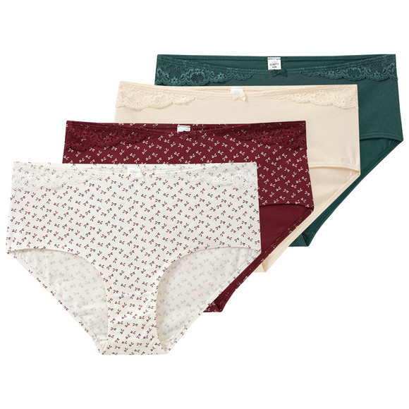 4 Damen Pantys in verschiedenen Dessins