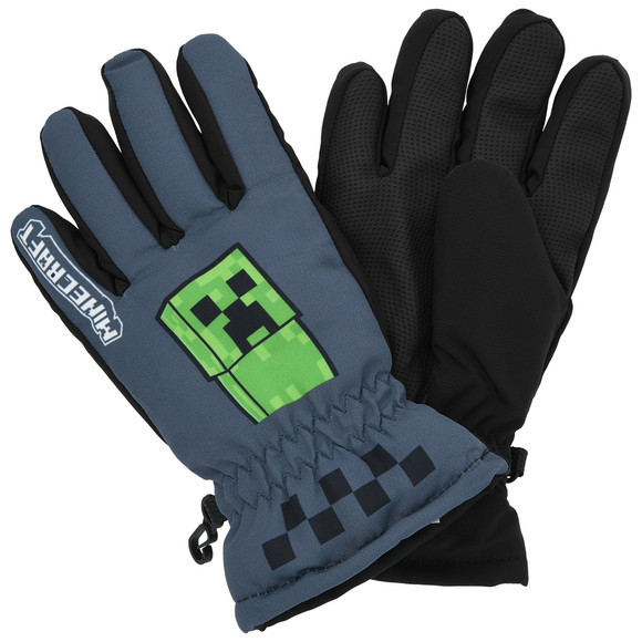 Minecraft Handschuhe mit Fleecefutter