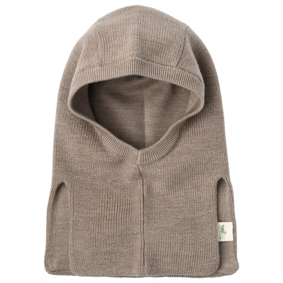 Gewollen babymuts, dubbellaags lichtbruin