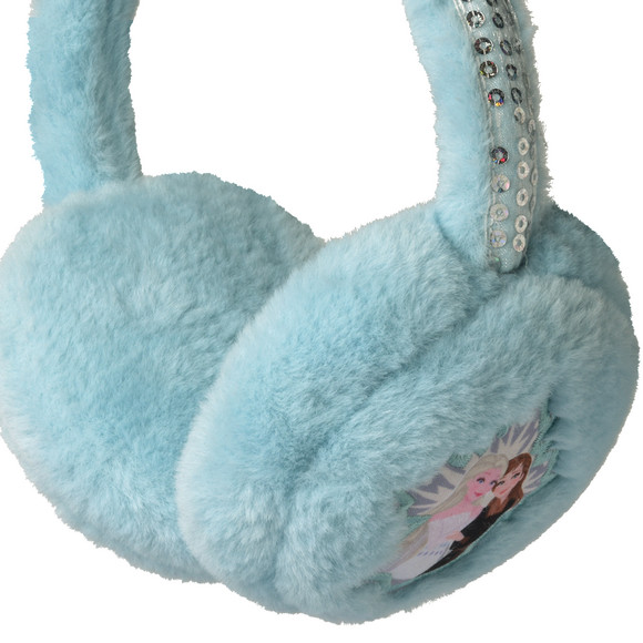 De ijskoningin oorwarmer met pailletten