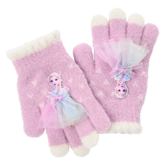 De handschoenen van Frozen met applicatie