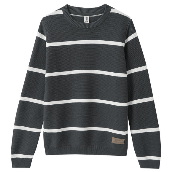Jungen Strickpullover mit Streifen