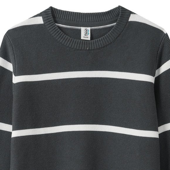 Jungen Strickpullover mit Streifen