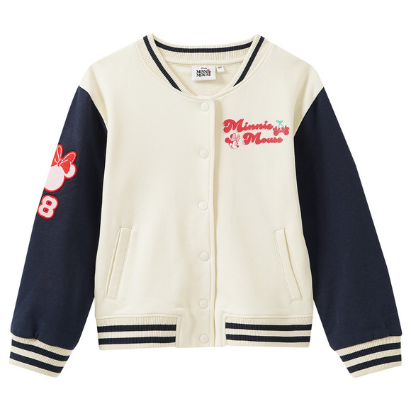 Minnie Maus Sweatjacke im College-Style