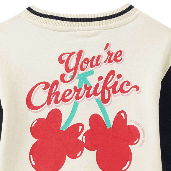 Minnie Maus Sweatjacke im College-Style