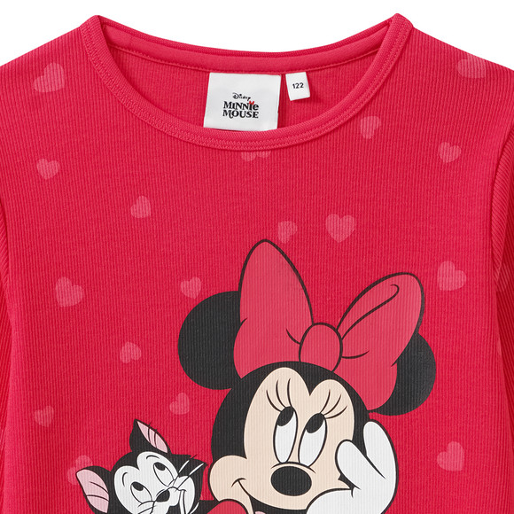 Minnie Maus Langarmshirt mit Herz-Allover
