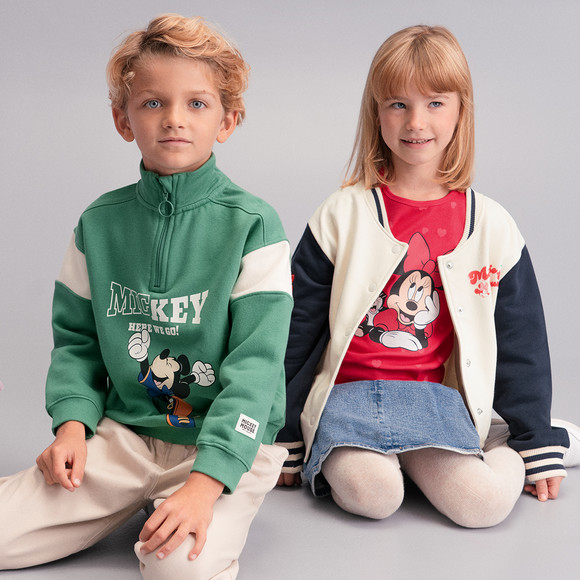 Minnie Maus Langarmshirt mit Herz-Allover