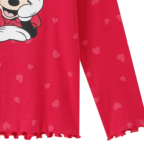 Minnie Maus Langarmshirt mit Herz-Allover