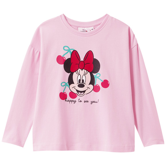 T-Shirt lange mouwen Minnie Mouse roze