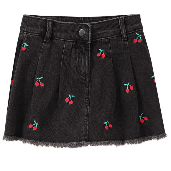 Mädchen Jeansrock mit integrierten Shorts
