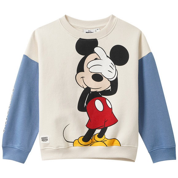 Sweatshirts Mickey Mouse lichtbeige / blauw