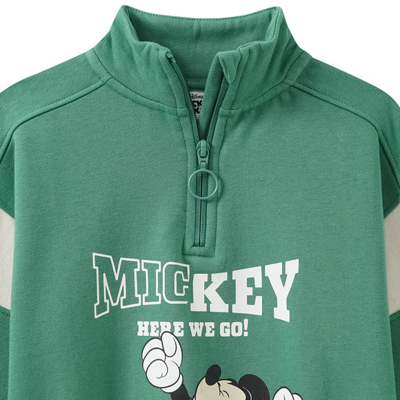 Micky Maus Sweatshirt im Troyer-Style