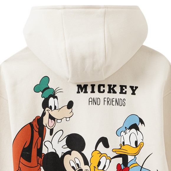 Micky Maus Hoodie mit Rücken-Print