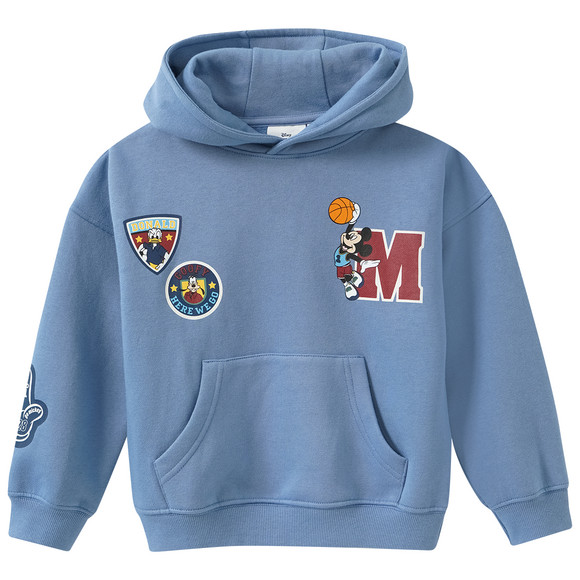 Micky Maus Hoodie mit Rücken-Print blau
