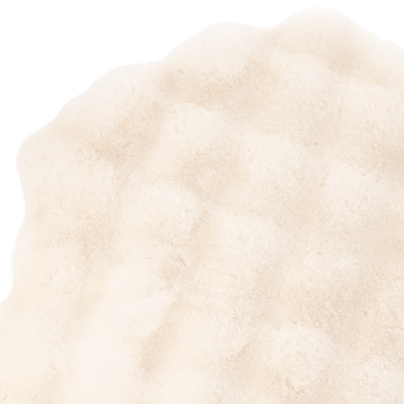 Vloerkleed van imitatiebont met textuur