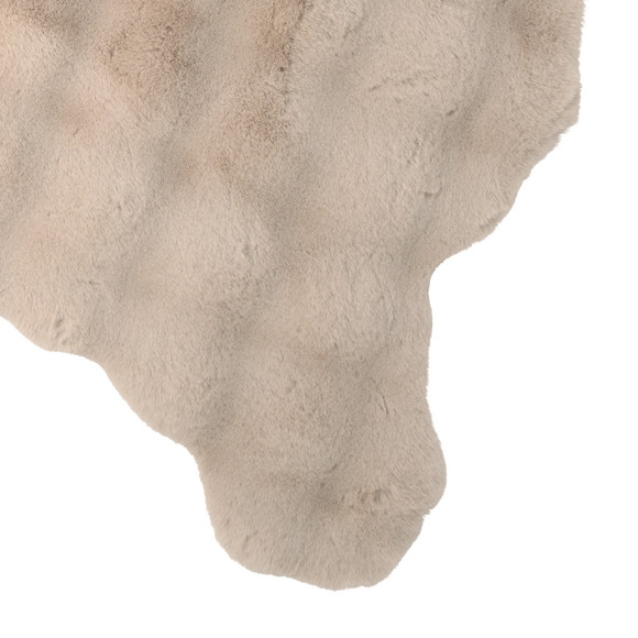 Vloerkleed van imitatiebont met textuur